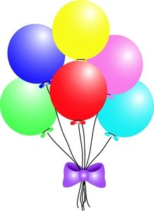 Party balloons clip art