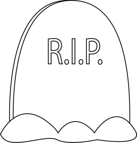 Printable Tombstone Coloring Pages Mewarnai Clipart - Free to use ...