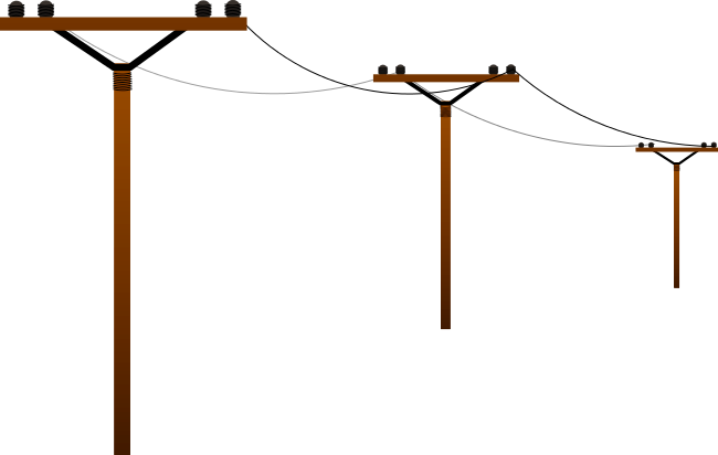 Power lines clip art