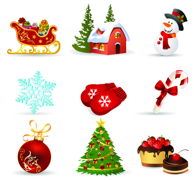 Christmas design elements 07 vector Free Vector / 4Vector