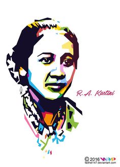 Raden Ajeng Kartini WPAP by Fadhel147 | WPAP | Pinterest