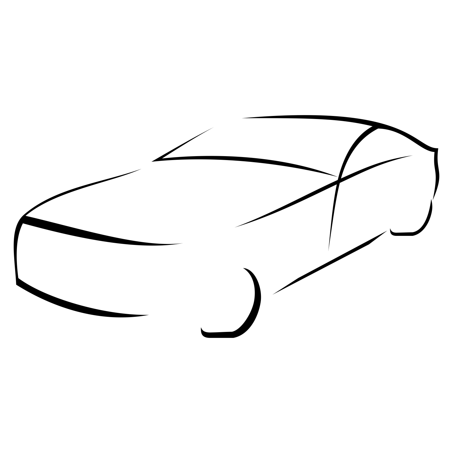 Vector for free use: Car silhouette vector