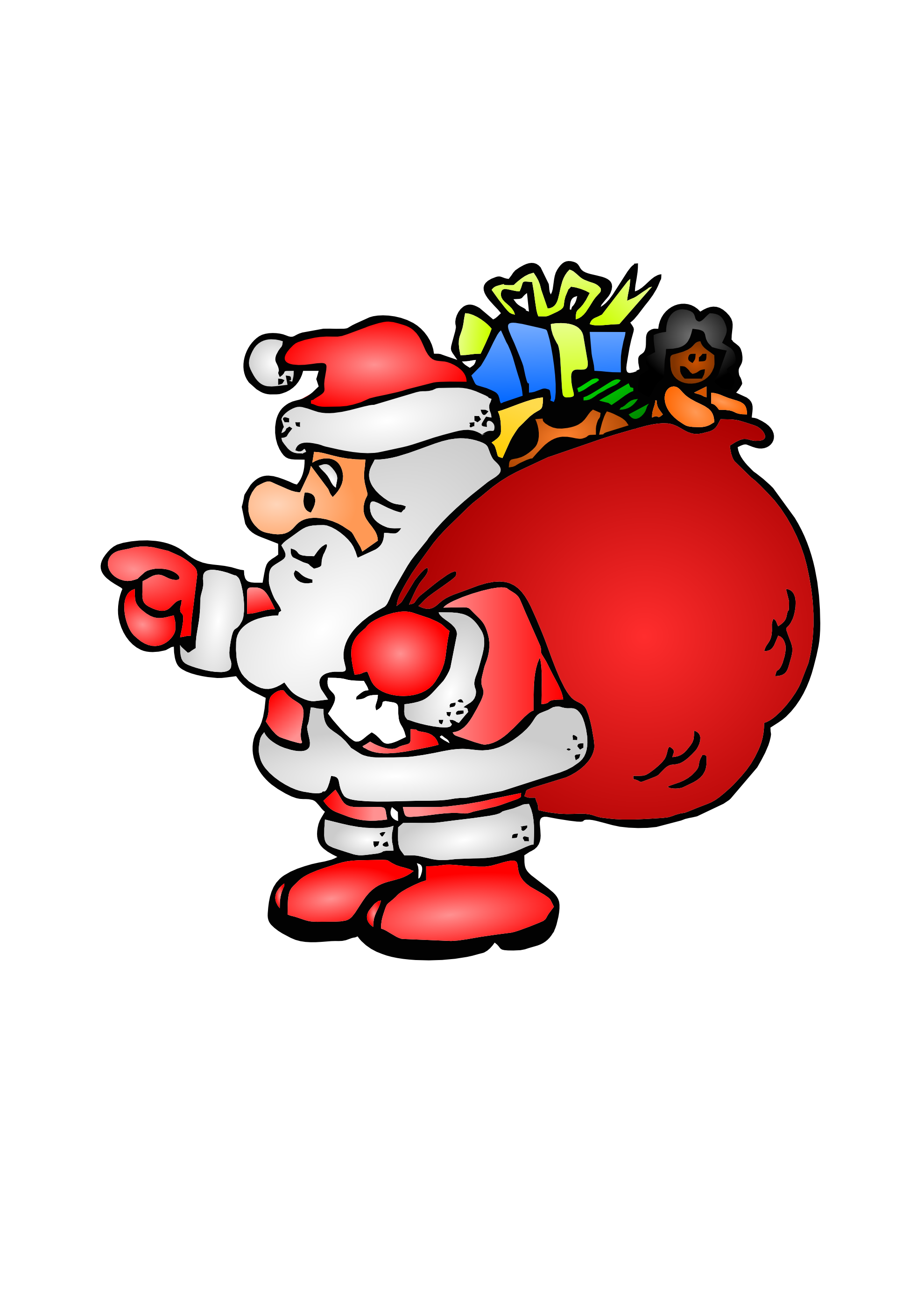 Santa claus batman clipart