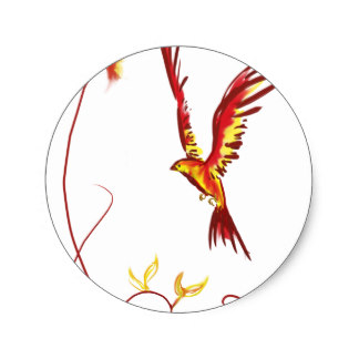 Phoenix Bird Stickers | Zazzle