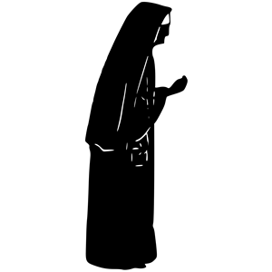 Nun silhouette clipart, cliparts of Nun silhouette free download ...