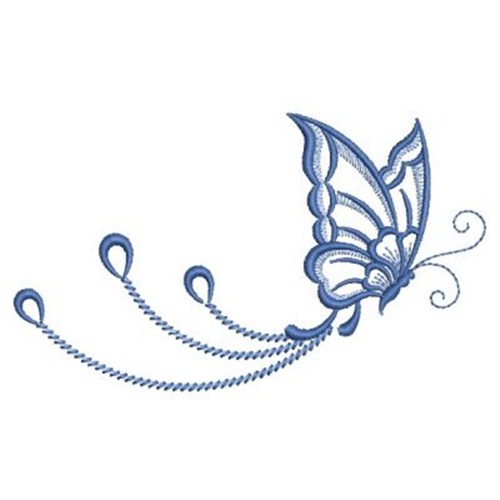 Wind Bell Embroidery Embroidery Design: Swirl Butterfly 2.25 ...