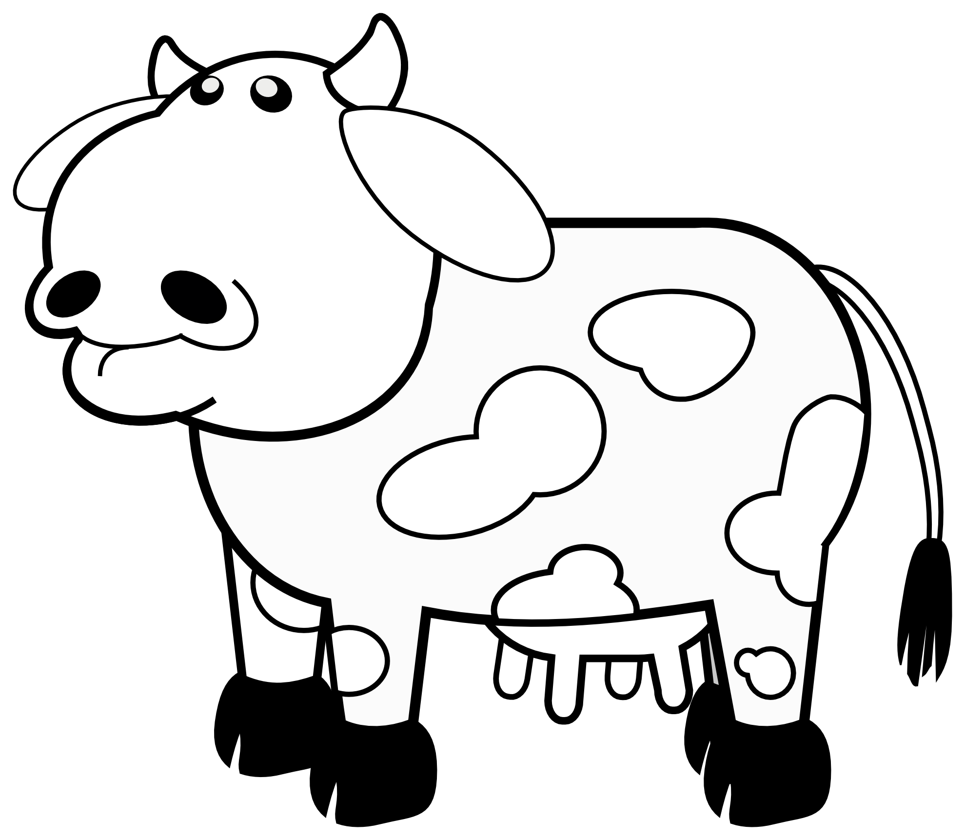 Cow Line Art