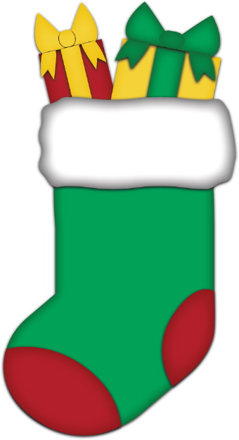 Clipart Christmas Stocking - Free Coloring Pages