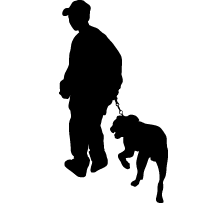 Silhouette Dog Walking - ClipArt Best