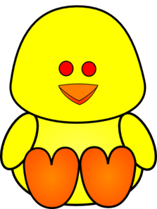 Baby Chick Sitting Clip Art - vector clip art online ...