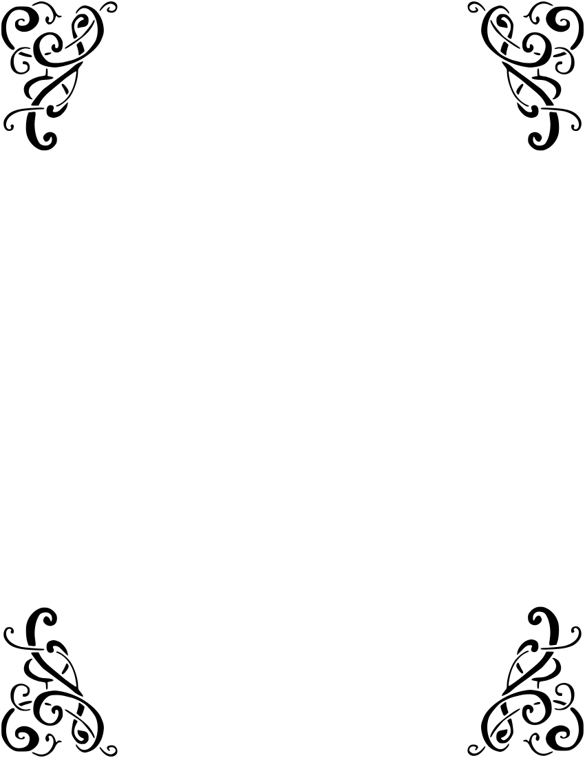 Vintage corner border clipart