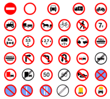Prohibitory traffic sign - Wikipedia