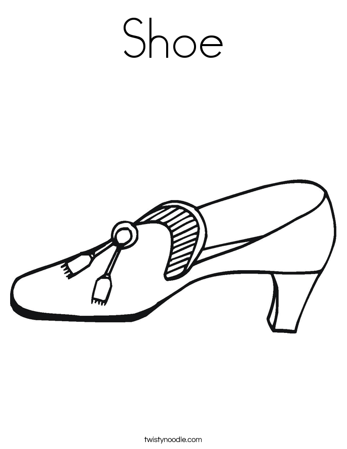 High Heels Coloring Page - Twisty Noodle