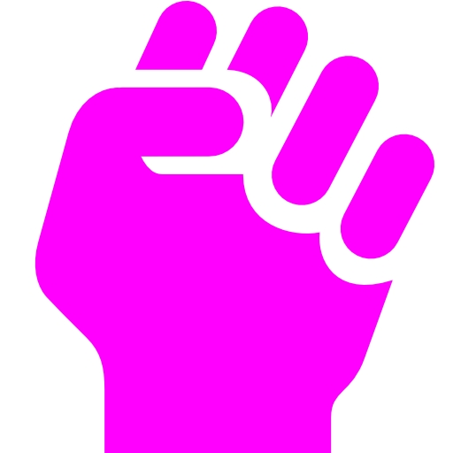 Free fuchsia clenched fist icon - Download fuchsia clenched fist icon