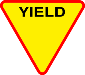 Yield | High Quality Clip Art