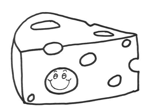 Cheese Pizza Slice Coloring Page - Google Twit