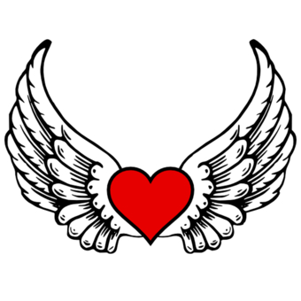 Heart With Wings Clipart