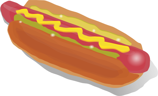 Clipart of hot dog