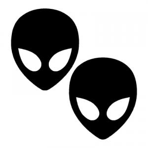 Alien Black And White Clipart - Clipartster