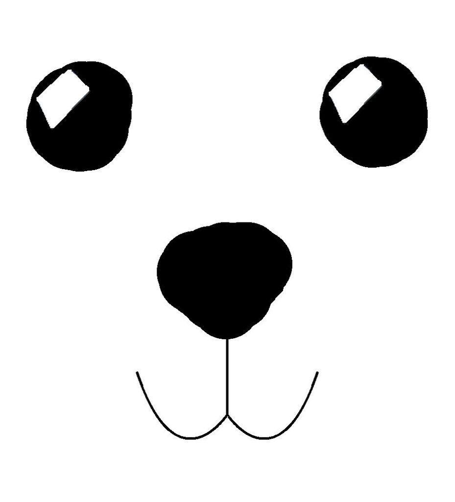 Polar Bear Face Printable