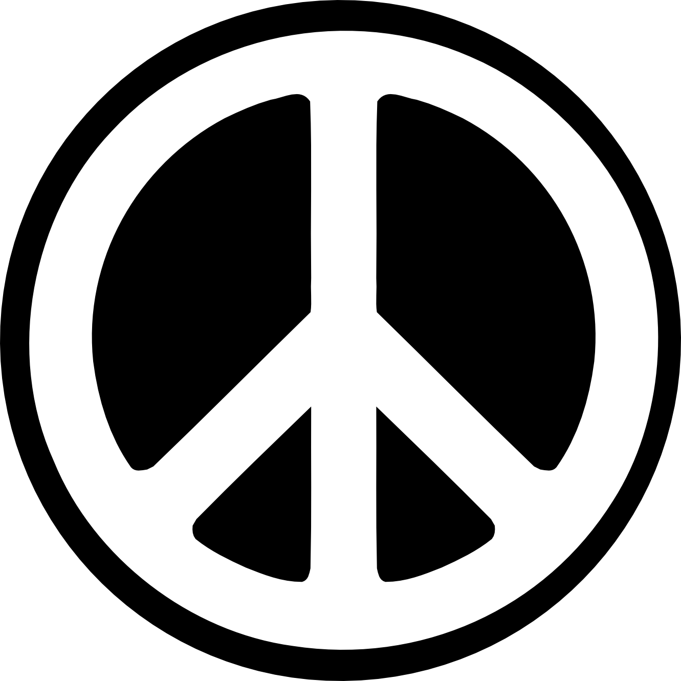 60s Peace Sign Clipart