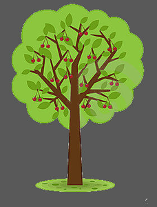 Cherry Tree V | Free Images - vector clip art online ...