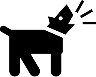 Clipart dog barking silhouette