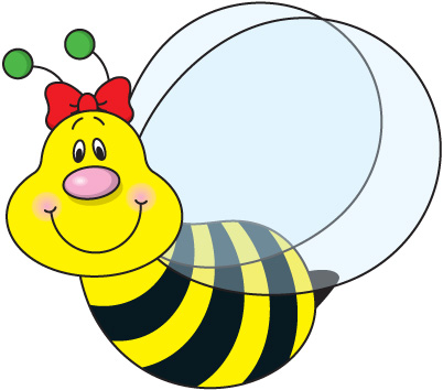 Printable teacher bee clipart