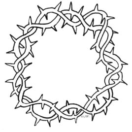 Coloring Pages Jesus Crown Of Thorns Archives - Mente Beta Most ...
