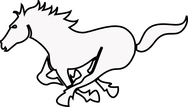 Horse Outline Clipart