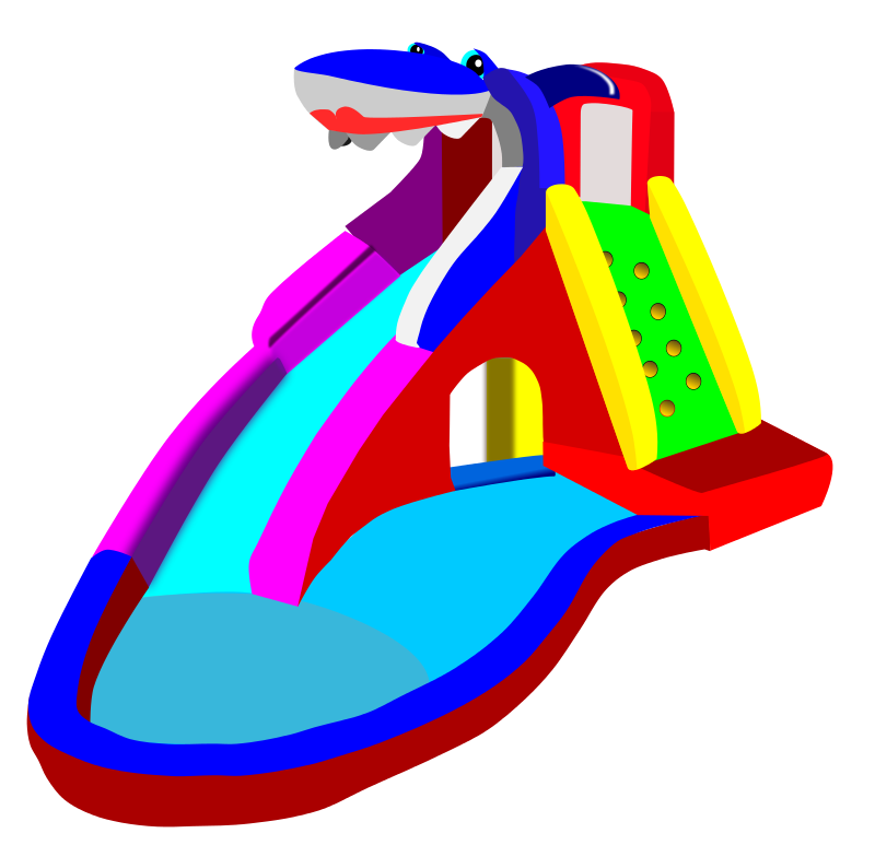 Inflatable Water Slide Clipart - Free Clipart Images