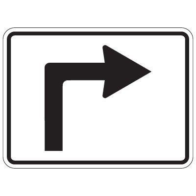 Directional Traffic Signs - Right Turn Arrow Sign | Seton