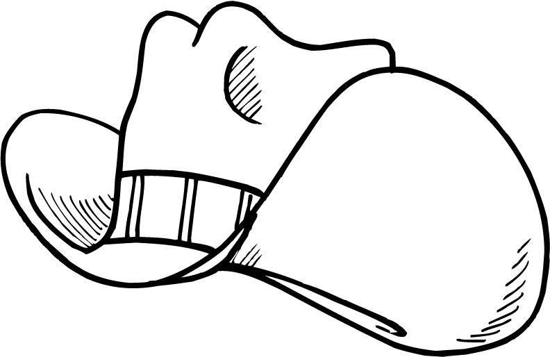 Baseball Cap Coloring Page - ClipArt Best