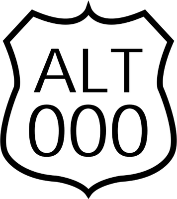 Us highway sign clipart