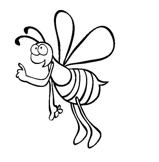 Bee Outline And Printable - ClipArt Best