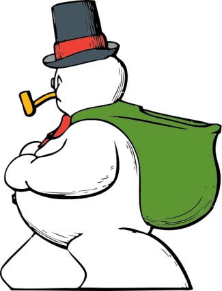 Download Snowman Side View clip art Vector Free