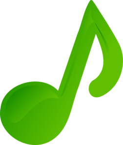 Green Music Note clip art - vector clip art online, royalty free ...