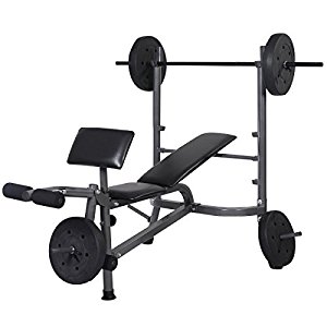 Amazon.com : GoplusÂ® Weight Lifting Bench Fitness Body Workout ...