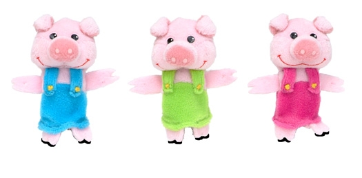 Big Bad Wolf & 3 Little Pigs Hand & Finger Puppet Set | OpenSchoolbag