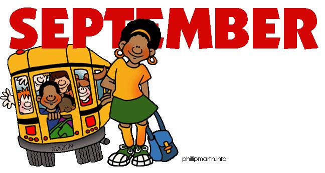 September clipart free calendar