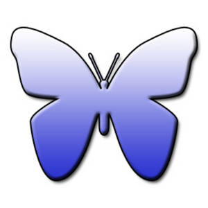 Dark blue butterfly clipart