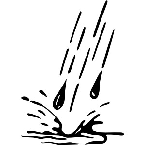 Drop of Water Clip Art Black and White – Clipart Free Download