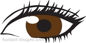 Brown eyes clip art