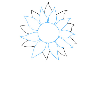 Sunflower Drawings - ClipArt Best