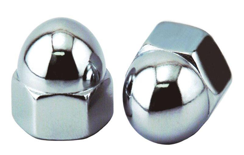 Low Crown Polished Stainless Steel Acorn Nuts : Low Crown Polished ...