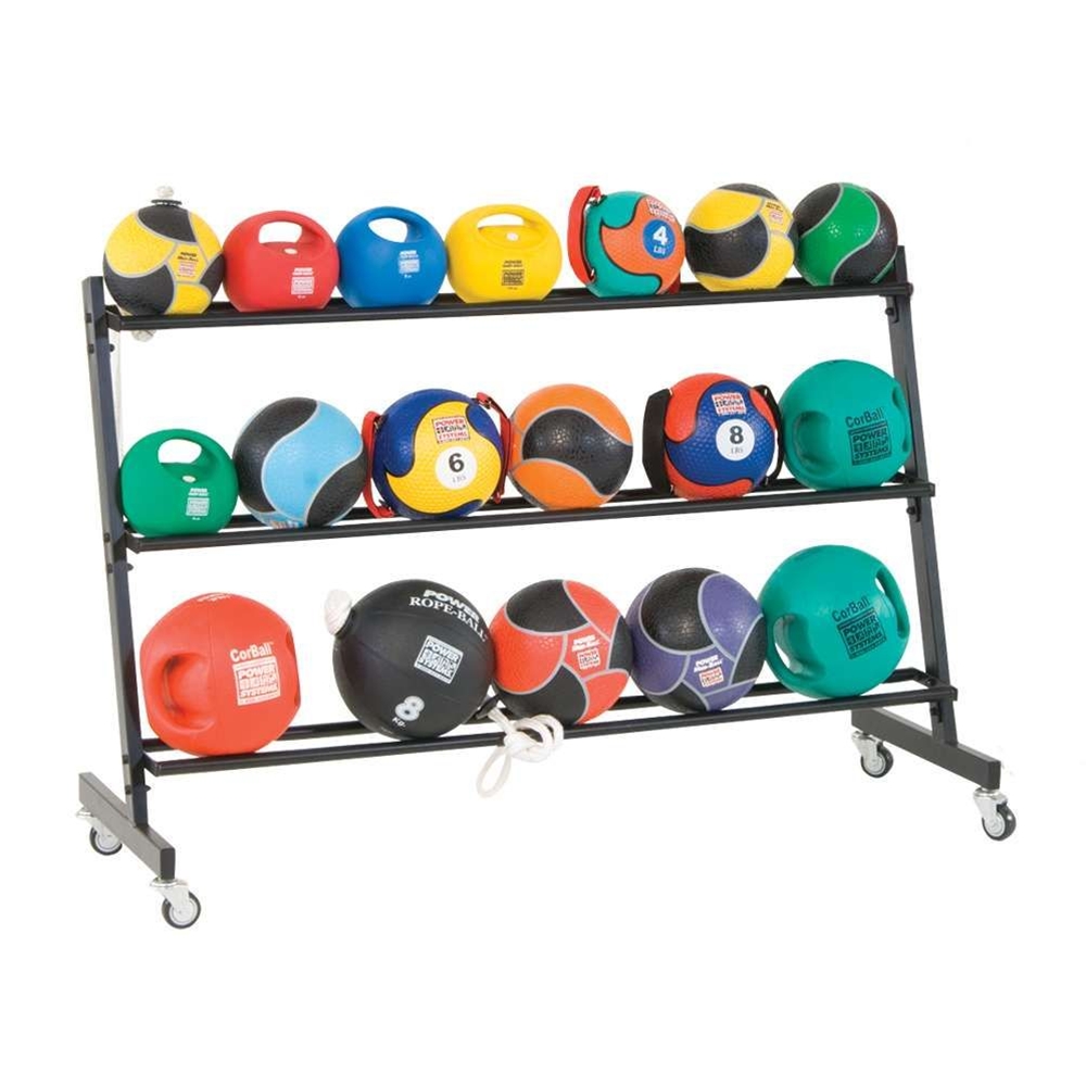 3-tier Med Ball Rack -black - 27188 - Exercise & Fitness Medicine ...