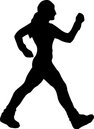 Physical Activity Black And White Clipart