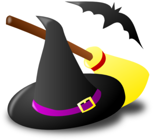 Witch broom clipart