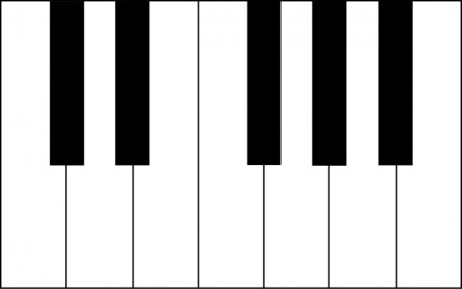 Piano Keys clip art Free vector in Open office drawing svg ( .svg ...