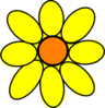 Yellow Sun Flower - vector clip art online, royalty free & public ...